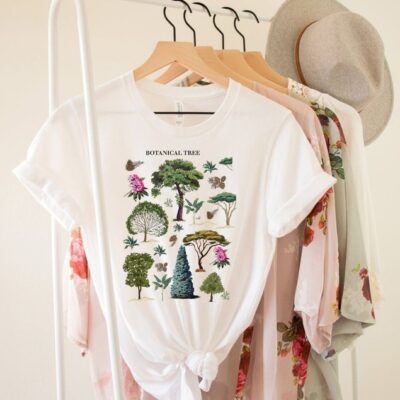 Blooming Trees Botanical Shirt Cottagecore Nature Lover Vintage Tee EST1047