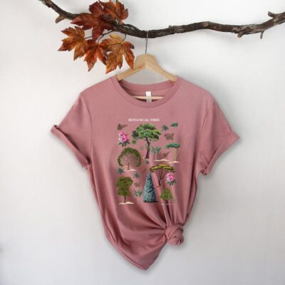 Blooming Trees Botanical Shirt Cottagecore Nature Lover Vintage Tee EST2047