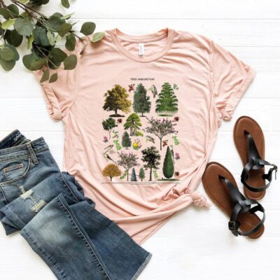 Blooming Trees Botanical Shirt Cottagecore Vintage Nature Lover Tee EST1107