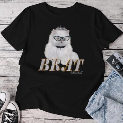 Boujee Brat Cat Girl Unisex T-shirt Cotton Tee