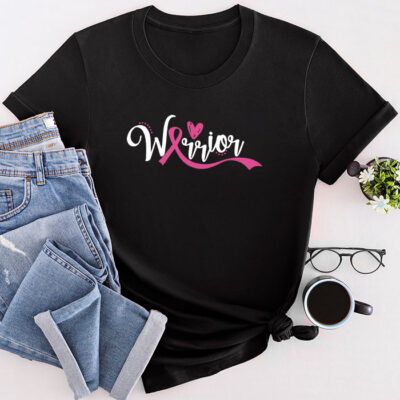 Breast Cancer Warrior Breast Cancer Awareness Pink Ribbon Unisex T-Shirt Cotton Tee TFN1170