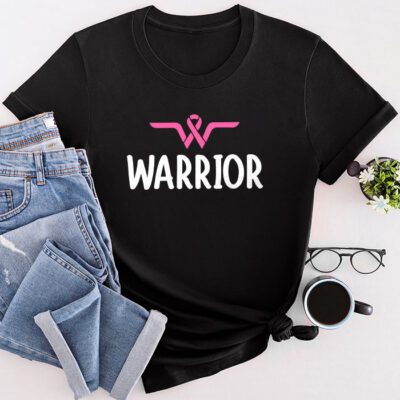 Breast Cancer Warrior Breast Cancer Awareness Pink Ribbon Unisex T-Shirt Cotton Tee TFN1173