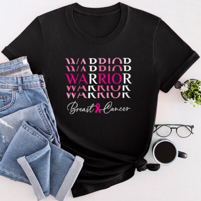 Breast Cancer Warrior Breast Cancer Awareness Pink Ribbon Unisex T-Shirt Cotton Tee TFN1174