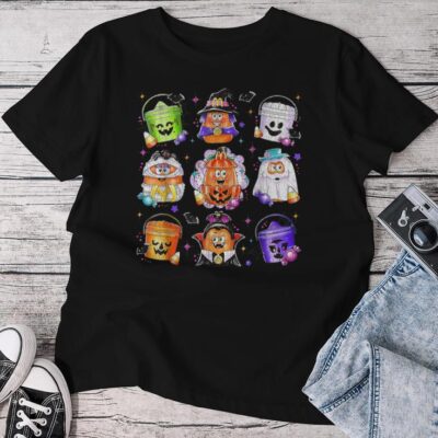 Chicken Nuggets Pumpkin Halloween 90'S Vintage Unisex T-shirt Cotton Tee