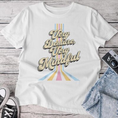 Cute Very Demure Very Mindful Trend Demure & Mindful Unisex T-shirt Cotton Tee
