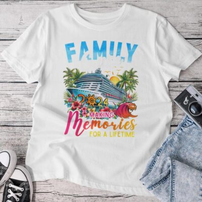 Family Cruise 2024 Reunion Matching Friend Vacation Unisex T-shirt Cotton Tee