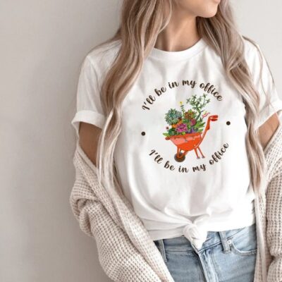 Gardener Shirt Funny Garden Lover Wheelbarrow Botanical Gift Tee EST2092