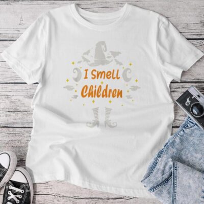 Halloween I Smell Children Teacher Costume Unisex T-shirt Cotton Tee