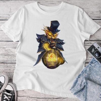 Halloween Pumpkin Scary Jack O Lantern Boy Girl Unisex T-shirt Cotton Tee