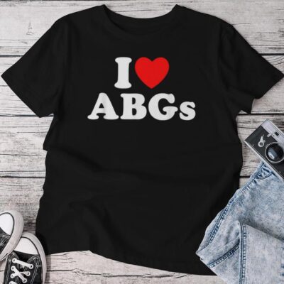 I Love Abgs I Heart Abgs Asian Baby Girls Lover Unisex T-shirt Cotton Tee