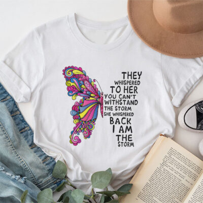 I'm The Storm Warrior Pink Ribbon Women Breast Cancer Unisex T-Shirt Cotton Tee TFN1084