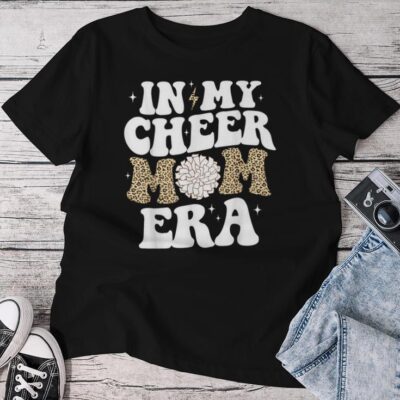 In My Cheer Mom Era Game Day Cheerleading Mom Cheer Mom Unisex T-shirt Cotton Tee