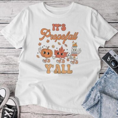 It's Propofall Y'all Pumpkin Halloween Icu Nurse Er Ed Rn Unisex T-shirt Cotton Tee