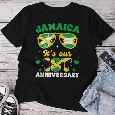 Jamaica Anniversary Travel Trip 2024 For Husband Wife Unisex T-shirt Cotton Tee