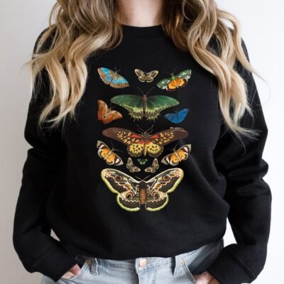 Moth Shirt Cottagecore Dark Academia Aesthetic Bug Lover Tee EST1101