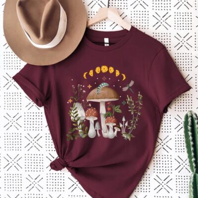 Mushroom Cottagecore Shirt Goblincore Forestcore Fairy Core Tee EST2098