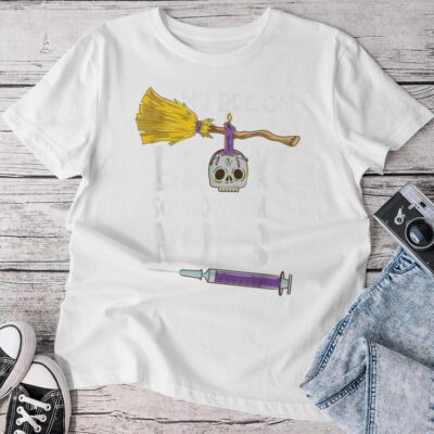 My Broom Broke So Now Im A Nurse Halloween Nurse Unisex T-shirt Cotton Tee