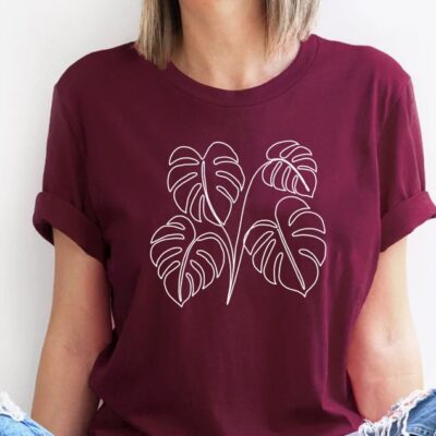 Plant Mom Shirt Monstera Plant Lady Gardening Nature Lover Gift Tee EST2109