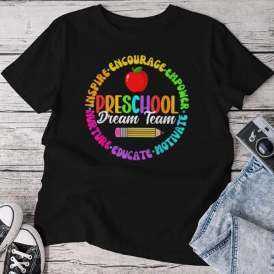 Preschool Dream Team Back To School Tour Teacher Students Unisex T-shirt Cotton Tee