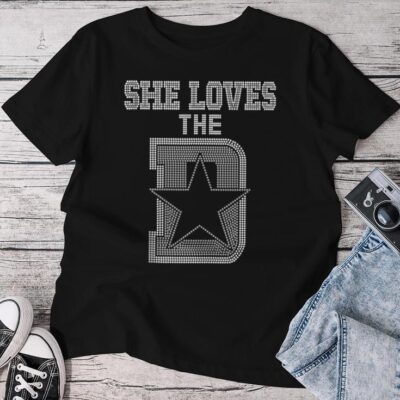 She Loves The D Dallas Girls Unisex T-shirt Cotton Tee