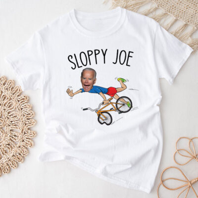 Sloppy Joe Tee Running The Country Is Like Riding A Bike Unisex T-Shirt Cotton Tee TFN1225