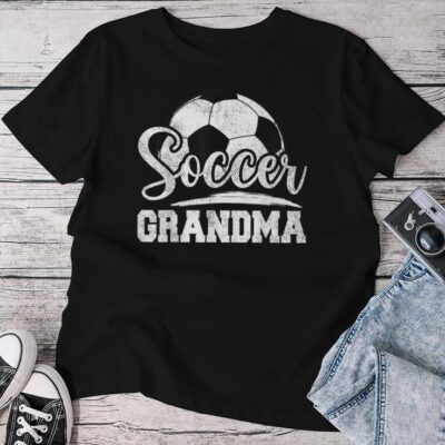 Soccer Grandma Soccer Player Game Day Mother's Day Unisex T-shirt Cotton Tee