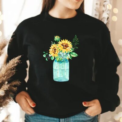 Sunflower Shirt Floral Fall Garden Sunshine Nature Lover Gift Tee EST2042