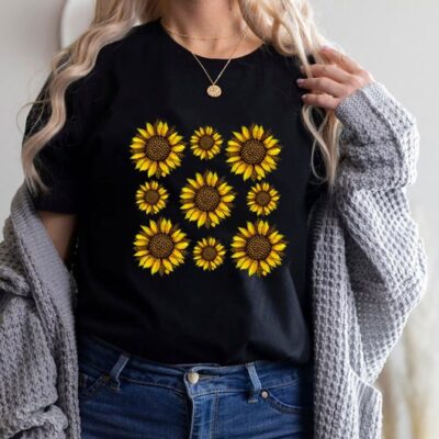 Sunflower Shirt Floral Garden Fall Sunflower Nature Lover Gift Tee EST2103