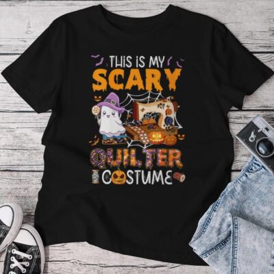 This Is My Scary Quilter Costume Halloween Unisex T-shirt Cotton Tee