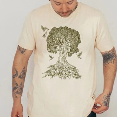 Tree Shirt Gnarled Tree Of Life Graphic Nature Lover Gift Tee EST2058