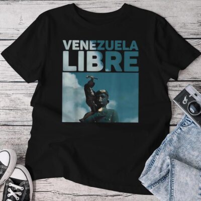 Venezuela To The End Fall Of The Statue Of Chavez Unisex T-shirt Cotton Tee