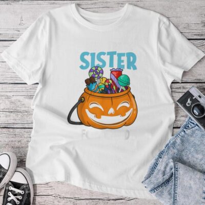 Will Trade Sister For Candy Matching Halloween Brother Boys Unisex T-shirt Cotton Tee