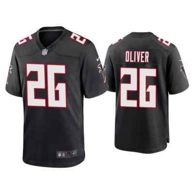 2020 Isaiah Oliver Atlanta Falcons Black Throwback Game Jersey