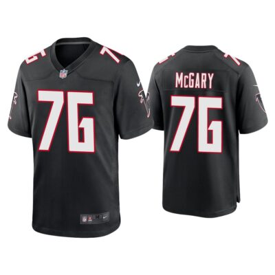 2020 Kaleb Mcgary Atlanta Falcons Black Throwback Game Jersey