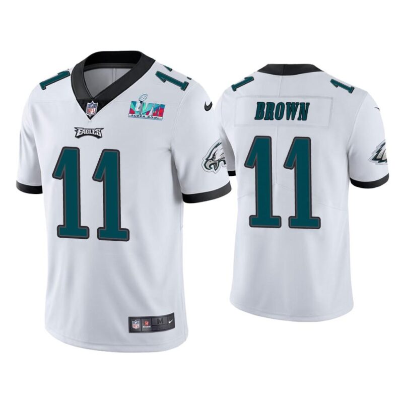 A.J. Brown Philadelphia Eagles Super Bowl LVII White Vapor Limited Jersey