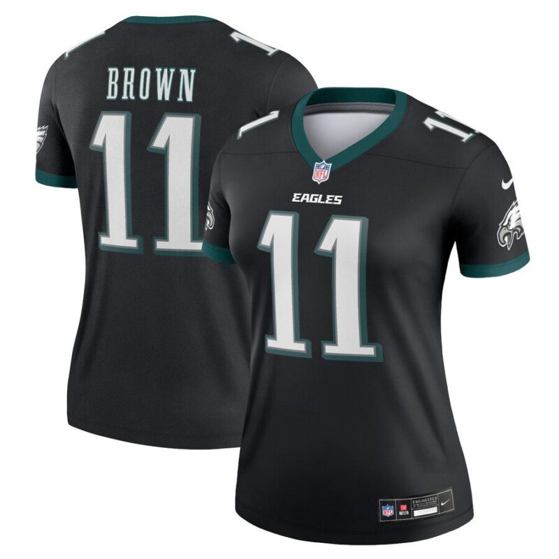 A.J. Brown Philadelphia Eagles Women's Legend Jersey - Black