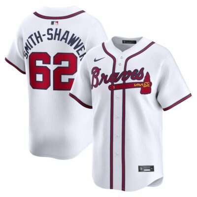 AJ Smith-Shawver Atlanta Braves Home Limited Player Jersey - White