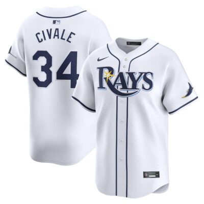 Aaron Civale Tampa Bay Rays Home Limited Player Jersey - White