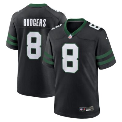 Aaron Rodgers New York Jets Alternate Game Jersey - Legacy Black