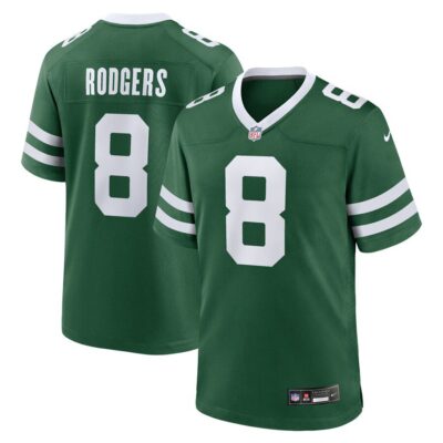 Aaron Rodgers New York Jets Game Jersey - Legacy Green