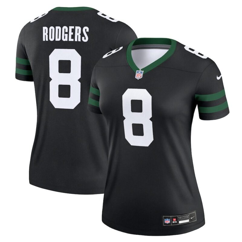 Aaron Rodgers New York Jets Women's Alternate Legend Jersey - Legacy Black