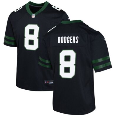 Aaron Rodgers New York Jets Youth Alternate Game Jersey - Legacy Black