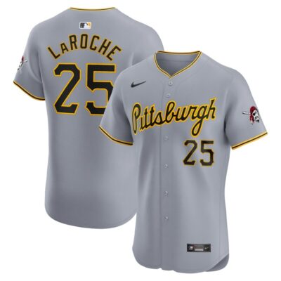 Adam LaRoche Pittsburgh Pirates Road Elite Player Jersey - Gray