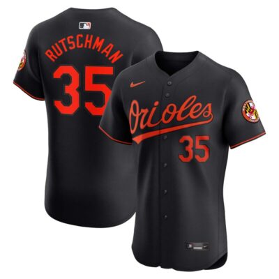 Adley Rutschman Baltimore Orioles Alternate Elite Player Jersey - Black