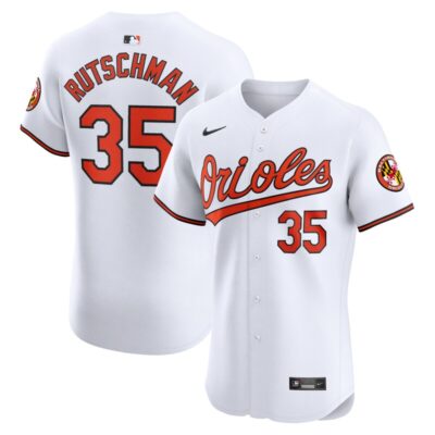 Adley Rutschman Baltimore Orioles Home Elite Jersey - White