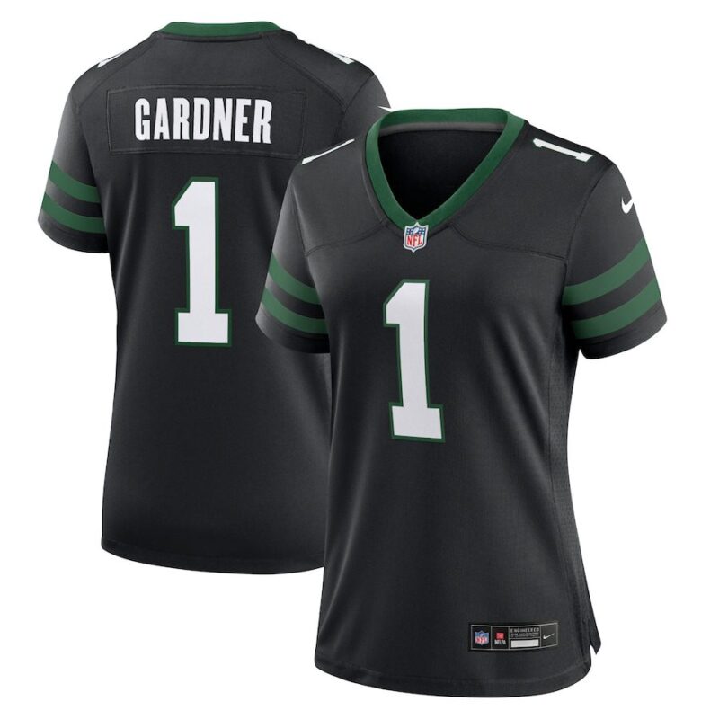 Ahmad Sauce Gardner New York Jets Women's Alternate Game Jersey - Legacy Black