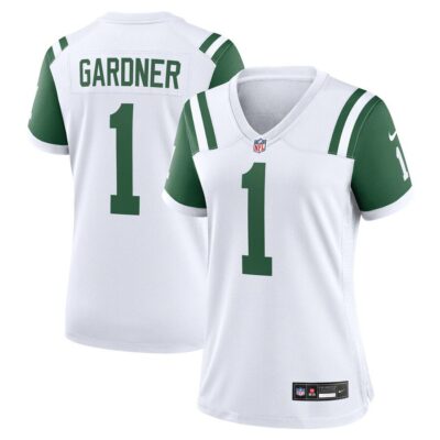 Ahmad Sauce Gardner New York Jets Women's Classic Alternate Game Jersey - White