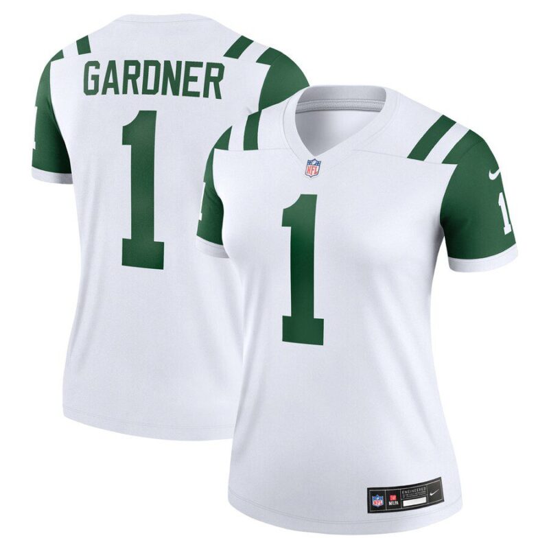 Ahmad Sauce Gardner New York Jets Women's Classic Alternate Legend Player Jersey - White