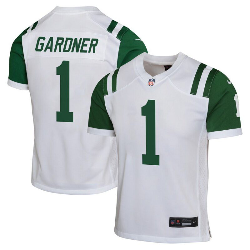 Ahmad Sauce Gardner New York Jets Youth Classic Alternate Game Jersey - White