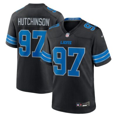 Aidan Hutchinson Detroit Lions 2nd Alternate Game Jersey - Black